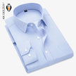 Men Shirt Striped Long Sleeve Plaid Dress Formal Shirt Casual Slim Fit Pocket High Quality Business Plus Size Dropshipping