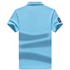 Polo Shirt men Summer New synthetic style fiber Mens Short Sleeve Polo Shirt youth Embroidered Business Casual Polo Shirt 1733