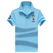 Polo Shirt men Summer New synthetic style fiber Mens Short Sleeve Polo Shirt youth Embroidered Business Casual Polo Shirt 1733