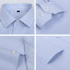 Men Shirt Striped Long Sleeve Plaid Dress Formal Shirt Casual Slim Fit Pocket High Quality Business Plus Size Dropshipping