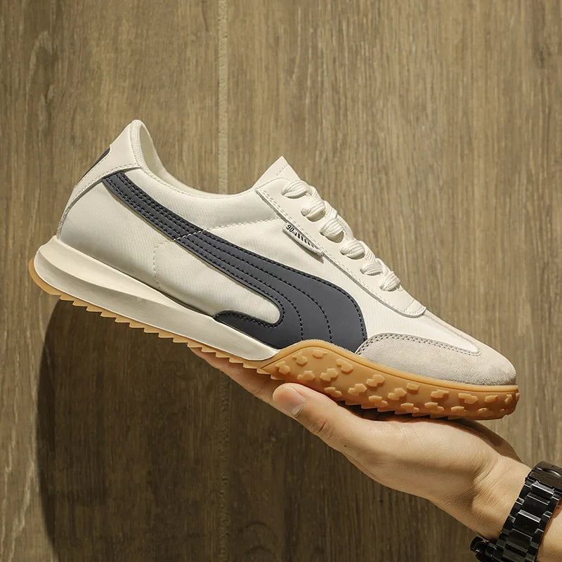 Men's Shoes 2025 Spring New Classic Board Shoes Fashion Senior Sense Retro Shoes Wear-resistant Non-slip Street Casual Shoes