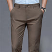 Men's casual pants  business formal trousers  men's summer thin straight leg loose  middle-aged men's pants ice silk pants
