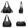 2024 New Women Handbags Fashion Retro Ladies Single Shoulder Bags Large Capacity High Quality Soft Leather Female Crossbody Bags