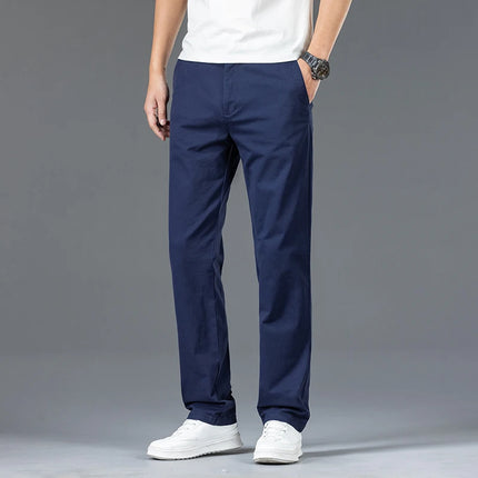 Men Formal Occasion Business Work Pants Male Basic Solid Straight Leg Casual Pants High Quality Brand Versatile Outdoor Trousers