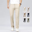 Men's Classic Style Straight Casual Pants Fashion Business Brand Comfortable Solid Color Anti-wrinkle Trousers Male Clothes