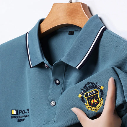 2025 New Designer Customized High end Polo Shirt for Men with Polo Collar and Short Sleeve, Summer Top, Loose and Fashionable