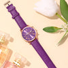 Reloj Mujer Fashion Women Watches Ladies Purple Leather Quartz Wrist Watch for Women Bussiness Casual Watch Relogio Feminino