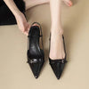 Women Shoes Pumps Sandals Spring Fashion Pointed Toe Slingbacks Female Footwear Summer Ladies Shallow Shoes High Heels