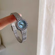 2025 New Ladies Watches High-End Luxury Elegant Diamond Gold Dial Quartz Watch Women's Vintage Bracelet Wristwatch Gift Clock