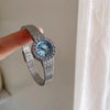 2025 New Ladies Watches High-End Luxury Elegant Diamond Gold Dial Quartz Watch Women's Vintage Bracelet Wristwatch Gift Clock