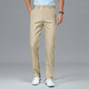 Casual Pants Men's Spring Summer Bamboo Fiber Solid Color Business Casual Fashion Straight Formal Suit Long Trousers Male