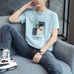 Men's T-shirt Gym Tops White Graphic Male Tees Shirts Heather 100℅ Cotton Cheap Clothes And Comfortable Streetwear Stylish Y2k