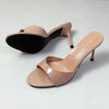 Women Pumps Casual Heeled Slippers 2025 Fashion Round Toe Female Footwear Slides Ladies Thin High Heels Shoes