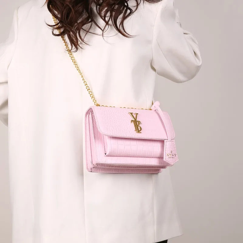 Classic Elegant Women Handbag Luxury Designer Crossbody Bag Leather Shoulder Tote Purse Ladies Fashionable