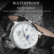 Swiss Brand POSHI Men Watch Fashion Top Luxury Sport Men's Wristwatch Waterproof Luminous Leather Date Quartz Watches Man clock