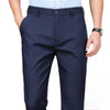 Men's casual pants  business formal trousers  men's summer thin straight leg loose  middle-aged men's pants ice silk pants