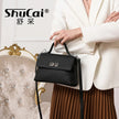 Ladies Cowhide Bags Shoulder Crossbody Bags Female  Genuine Leather Tote Vintage Commuter Women Small Square Bag Luxury Designer