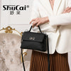 Ladies Cowhide Bags Shoulder Crossbody Bags Female  Genuine Leather Tote Vintage Commuter Women Small Square Bag Luxury Designer