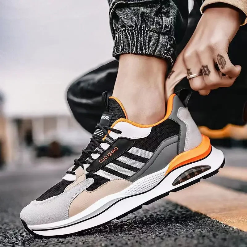 Men's shoes 2025 new sports shoes fashion trend versatile casual shoes outdoor lightweight and comfortable running shoes