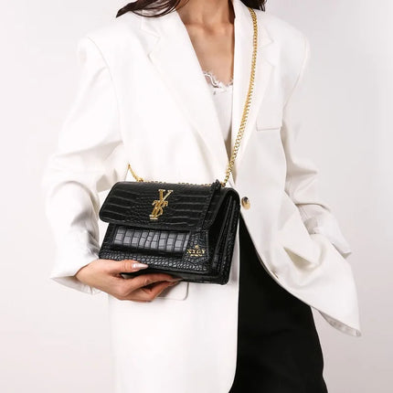 Classic Elegant Women Handbag Luxury Designer Crossbody Bag Leather Shoulder Tote Purse Ladies Fashionable