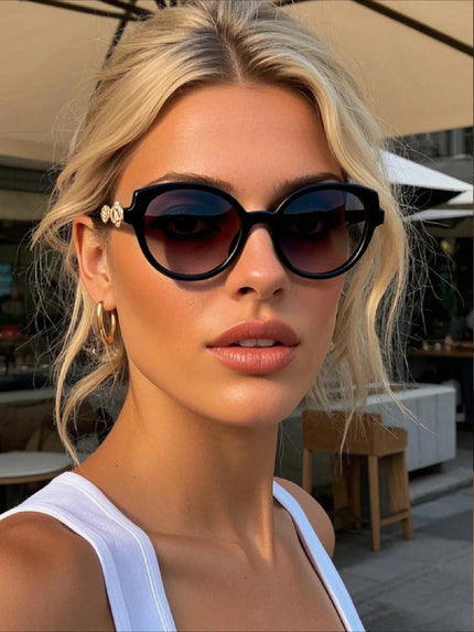 New stylish sunglasses for women - trendy oval-shaped with a high-end feel.