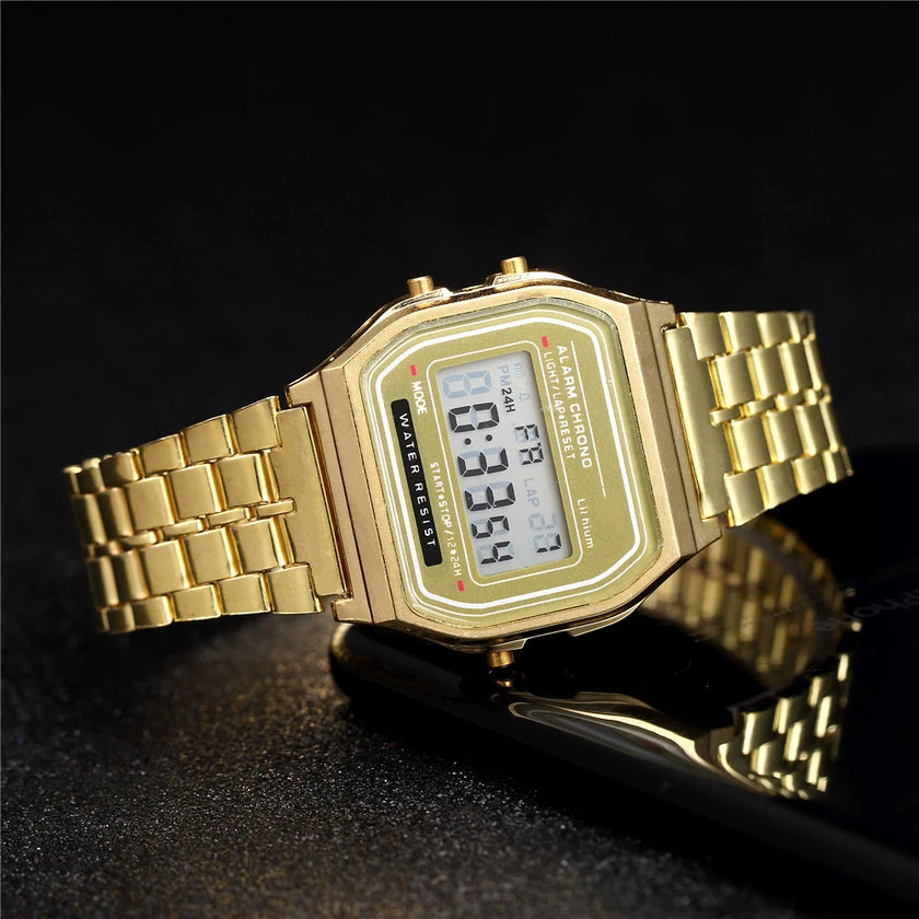 2025 Digital Watches For Men Sports Waterproof Bracelet Clock Gold Electronice LED Wristwatch Women Casucal montre homme relogio