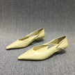 Shoes for Woman 2024 Comfortable Women's Summer Footwear Moccasins Blue Low Heel Elegant Pointed Toe High Quality Popular Young