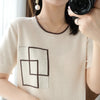 Woman T-shirt Summer 2025 New 100% Cotton O-Neck Clothes Casual Fashion Top Luxury Elegant Female T-shirt