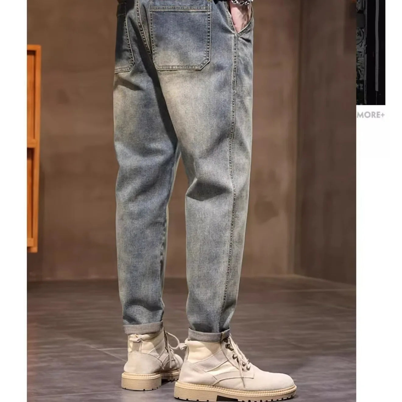 Jeans men's 2025 new summer thin style trendy brand straight tube loose men's pants casual sports pants