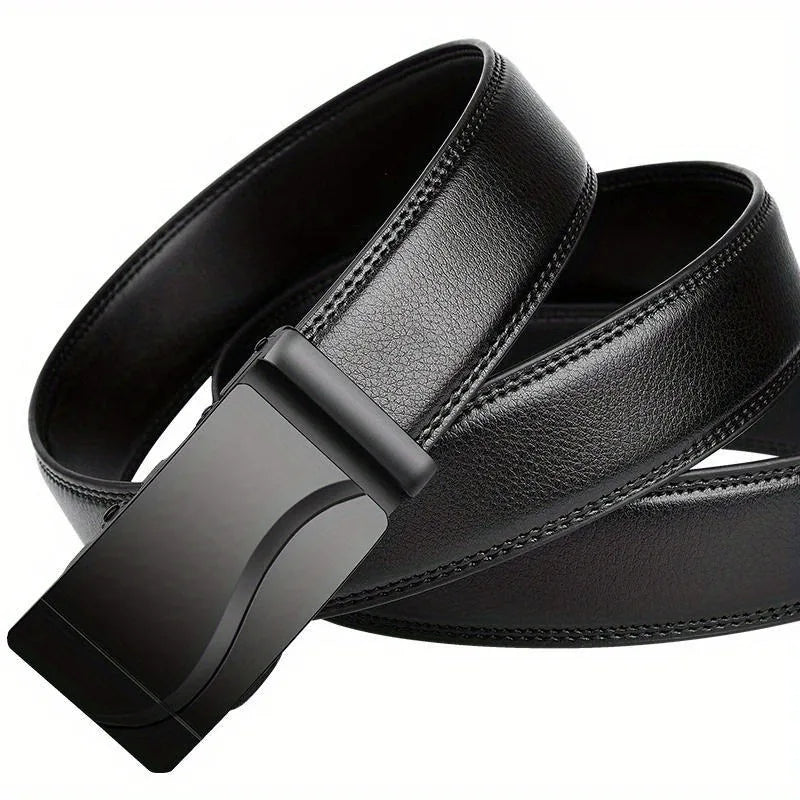 Men's Business Simple Belt-High Quality Dating Party Leisure Work Formal Occasion Genuine Belt for Denim Trousers