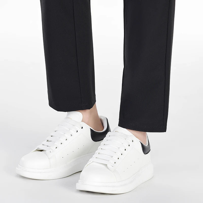 Men's Solid Color Business Casual Straight Leg Pants Summer Spring Fashionable Versatile Khaki Black Gray