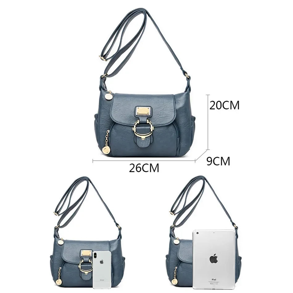 Ladies Luxury Brand Handbags Sac A Main Crossbody Bags for Women 2024 Leather Shoulder Bags Female Messenger Bag Soft Flap Bag
