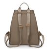 Ladies' Double-shoulder Bag Retro Top Zipper Travel Backpack Student Schoolbag Casual Simple Bag Solid Color. Suitable for ladie