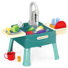 Children's Play At Home Toys Early Education Kitchen Simulation Electric Dishwashing Table Water Outlet Vegetable Washing Toys