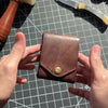 Retro short wallet for men and women with a high-end feel multifunctional zero wallet large capacity, simple storage card bag