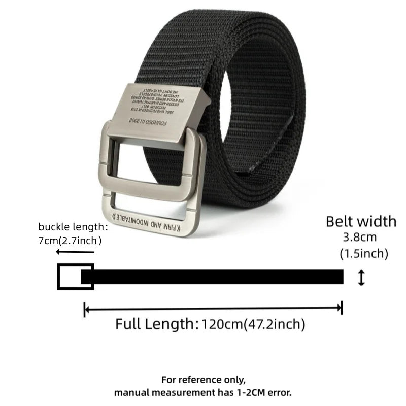 Men Belts Automatic Buckle Metal Webbing Belts for Men Canvas Nylon High Quality Strap Casual Sports Students