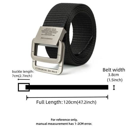 Men Belts Automatic Buckle Metal Webbing Belts for Men Canvas Nylon High Quality Strap Casual Sports Students
