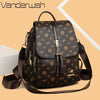 Ladies Backpack Designer High Quality Leather Women Bag Luxury Fashion Printing Tassel School Bags Large Capacity Backpacks Sac