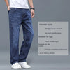 Jeans Men's Summer Straight Leg Loose Large Leg Autumn Thick Wear-resistant Men's Casual Pants Korean Trousers