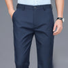 Men's casual pants  business formal trousers  men's summer thin straight leg loose  middle-aged men's pants ice silk pants