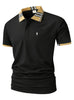 Polo de verano masculino europeo, camiseta de manga corta con solapa masculina, ropa callejera casual, camiseta para correr