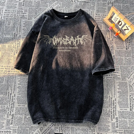 Men's T-Shirt High Quality Printed Male Clothing Fashion Casual Short Sleeved Loose Oversized Shirt Street Harajuku Tops Tees