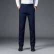 Men's lightweight business casual pants with micro elasticitymen's quick drying pantsnew straight leg office black deep bluepant