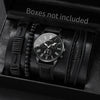 4/5PCS Fashion Men's Watches Man Business Quartz Wristwatch Vintage Leather Bracelets Set Reloj Hombre（Without Box）