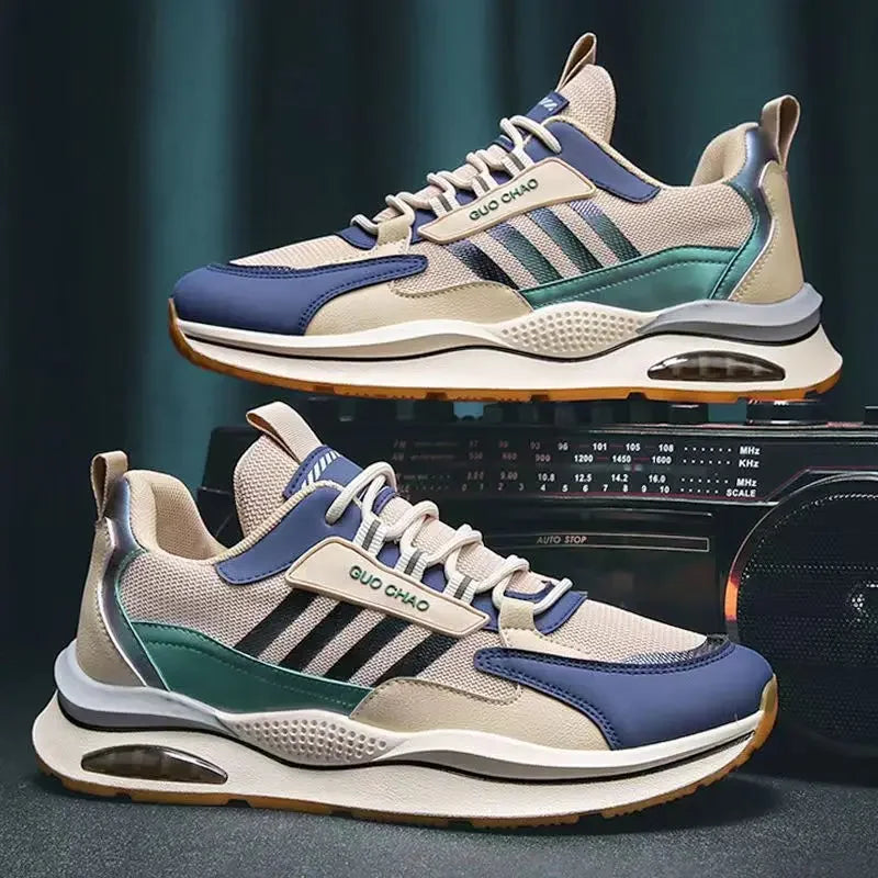 Men's shoes 2025 new sports shoes fashion trend versatile casual shoes outdoor lightweight and comfortable running shoes