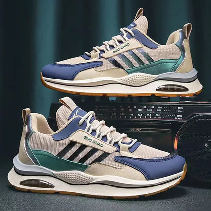 Men's shoes 2025 new sports shoes fashion trend versatile casual shoes outdoor lightweight and comfortable running shoes