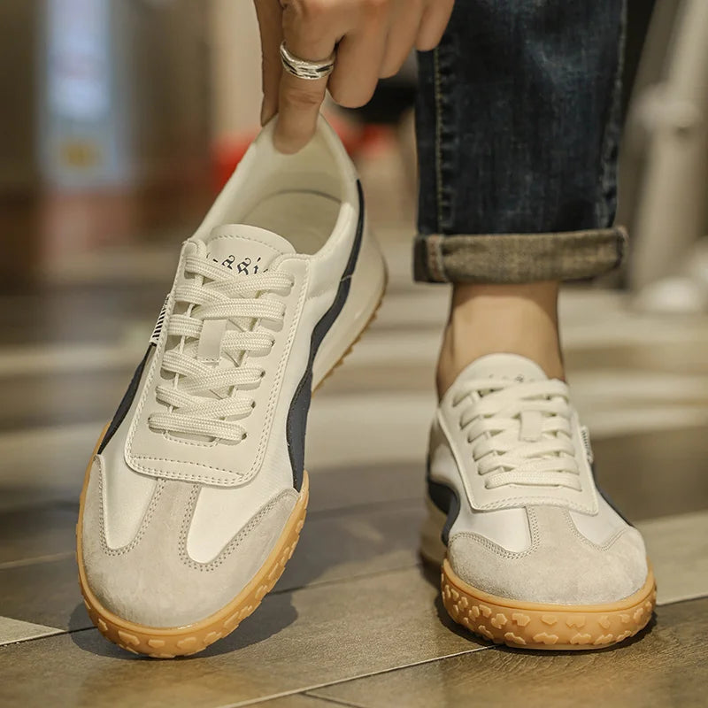 Men's Shoes 2025 Spring New Classic Board Shoes Fashion Senior Sense Retro Shoes Wear-resistant Non-slip Street Casual Shoes