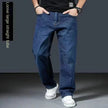 Jeans Men's Summer Straight Leg Loose Large Leg Autumn Thick Wear-resistant Men's Casual Pants Korean Trousers