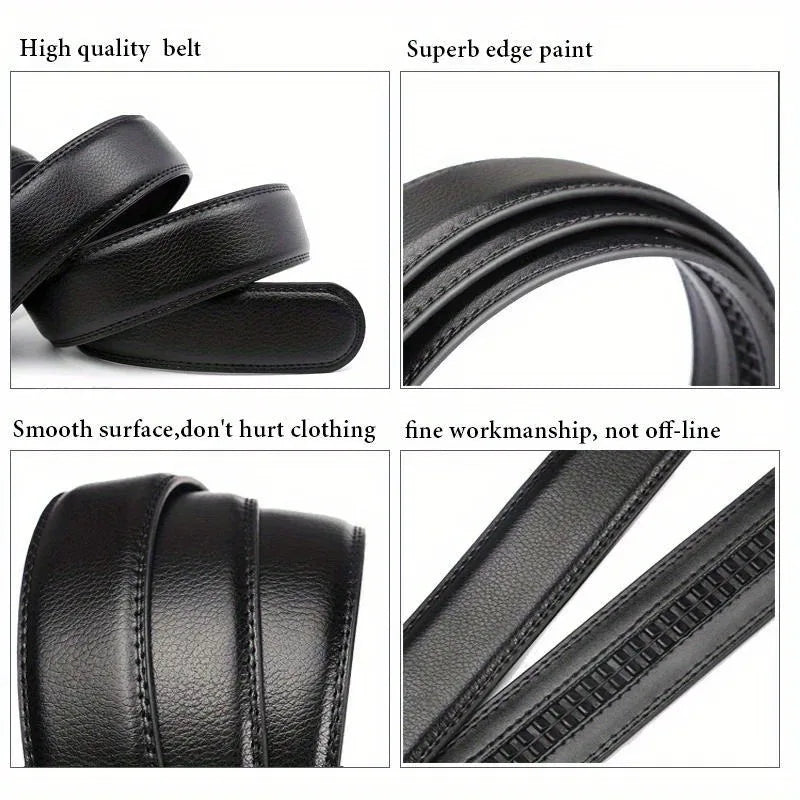 Men's Business Simple Belt-High Quality Dating Party Leisure Work Formal Occasion Genuine Belt for Denim Trousers