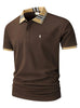 Polo de verano masculino europeo, camiseta de manga corta con solapa masculina, ropa callejera casual, camiseta para correr